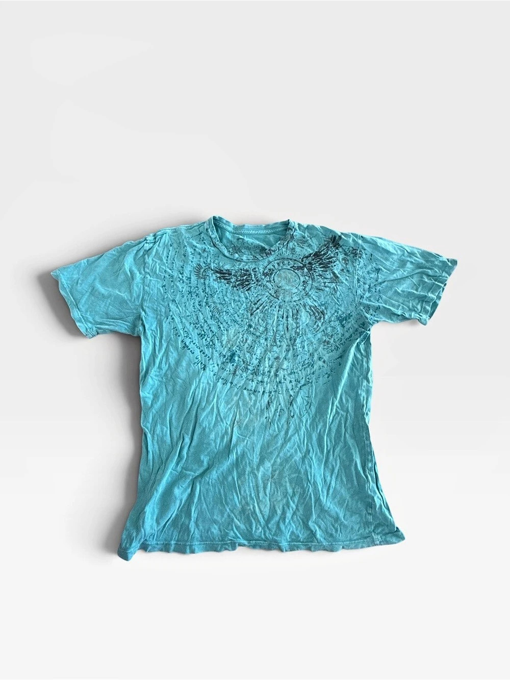 Manchester Ltd Graphic Short Sleeve Tee in Blue size M